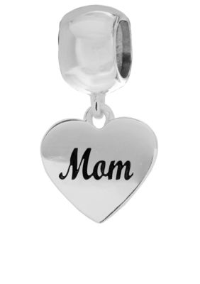 Belk Silverworks Heart Mom Dangling Originality Charm