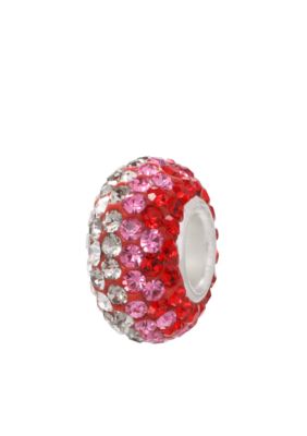 Belk Silverworks Red Tonal Crystal Originality Bead