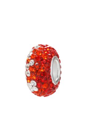 Belk Silverworks Red Tonal Crystal Originality Bead