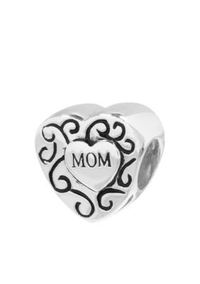 Belk Silverworks Mom Heart Originality Bead