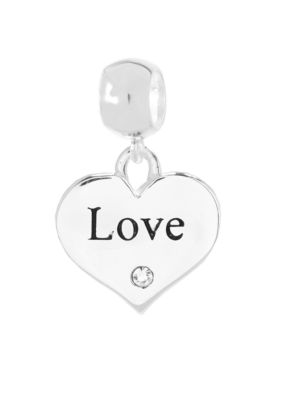 Belk Silverworks Drop Love Heart Originality Charm