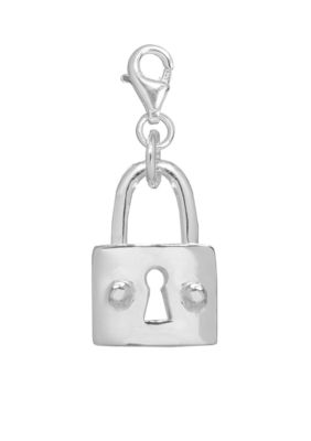 Belk Silverworks Square Padlock Charm
