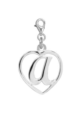 Belk Silverworks Heart Initial A Charm