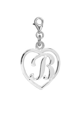Belk Silverworks Heart Initial B Charm