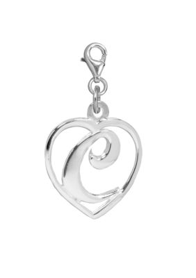 Belk Silverworks Heart Initial C Charm