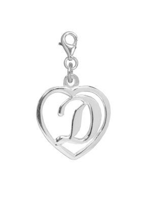 Belk Silverworks Heart Initial D Charm