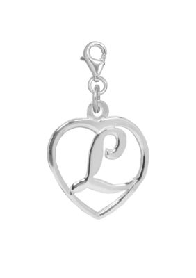 Belk Silverworks Heart Initial L Charm