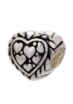 Belk Silverworks Heart Shaped Originality Bead