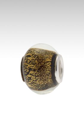 Belk Silverworks Gold and Black Flecked Originality Bead