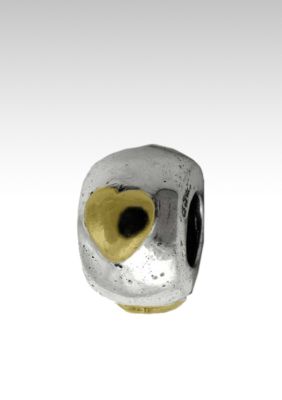 Belk Silverworks Two Tone Hearts Originality Bead