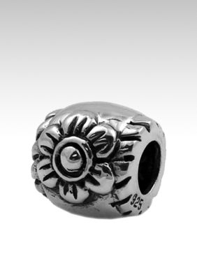 Belk Silverworks Oval Flower Originality Bead
