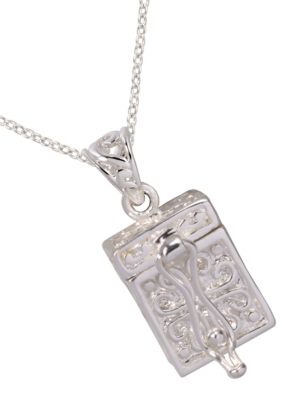 Belk Silverworks Fine Silver Plated 'Faith, Hope and Love' Prayer Box Pendant