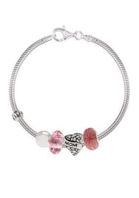 Belk Silverworks Mom Originality Bead Bracelet Set