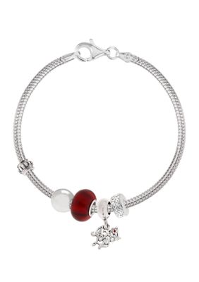 Belk Silverworks I Love You Originality Bead Bracelet Set