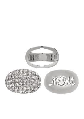 Belk Silverworks Fine Silver Plate Clear Crystal 