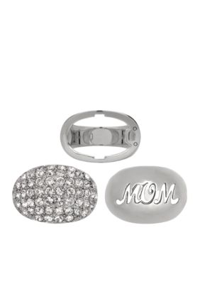 Belk Silverworks Fine Silver Plate Clear Crystal 
