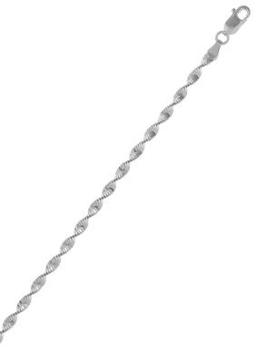 Belk Silverworks Milano Silver Twisted 24-Inch Chain