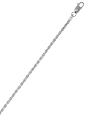 Belk Silverworks Milano Silver 30-Inch Rope Chain