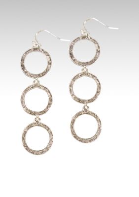 Etienne Aigner Linear Pave Round Drop
