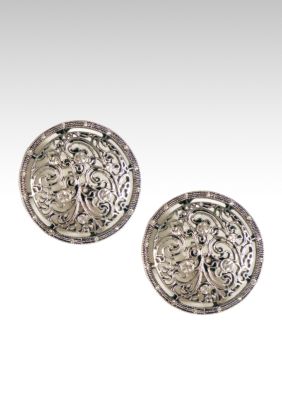 Etienne Aigner Large Filigree Clip Earring