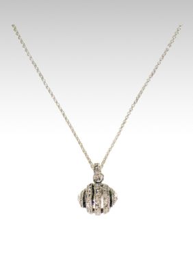 Etienne Aigner Crystal Lined Ball Pendant