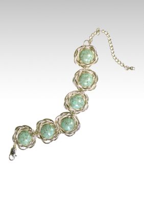 Etienne Aigner 6 Turquiose Stone Bracelet