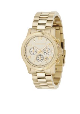 Michael Kors Ladies Gold Watch Runway Series