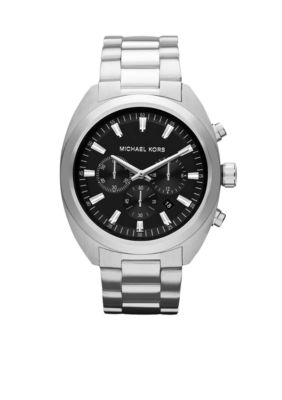 Michael Kors Men's Silver Tone Stainless Steel Chronograph Watch