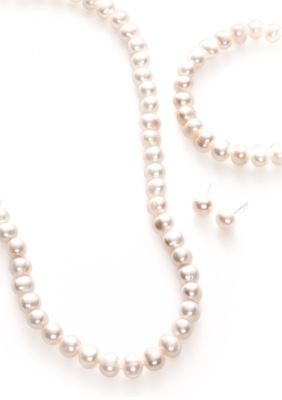 Belk Silverworks White Pearl Three-Piece Boxed Set