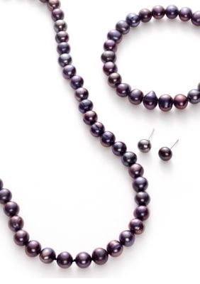 Belk Silverworks Peacock Pearl Three-Piece Boxed Set