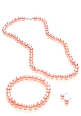 Belk Silverworks Pink Pearl Three-Piece Set