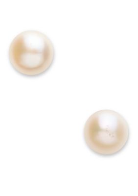 Belk Silverworks Cultured Freshwater Pearl Stud Earring