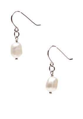 Belk Silverworks Baroque Hook Drop Earrings