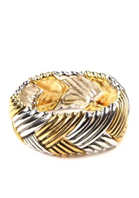 Via Neroli Two-Tone Stretch Bracelet