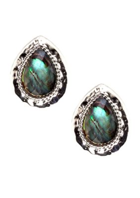 Via Neroli Button Earrings
