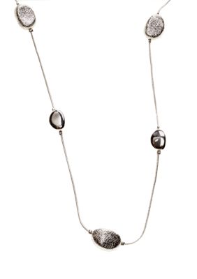 Via Neroli Textured Long Necklace