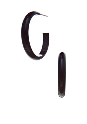 Kim Rogers Navy Spaghetti Hoop Earrings