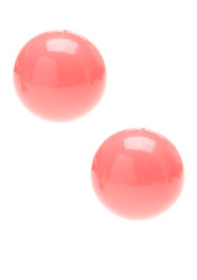 Kim Rogers Coral Ball Stud Earrings