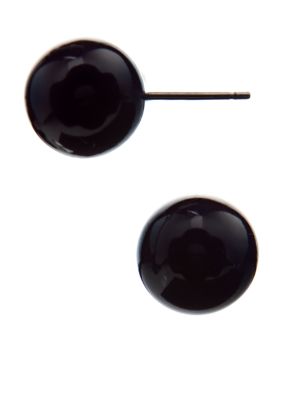 Kim Rogers Navy Ball Stud Earrings