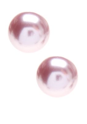 Kim Rogers Lavender Pearl 12mm Stud Earrings