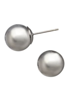 Kim Rogers 14K Gold Filled Post Silver Ball Earrings