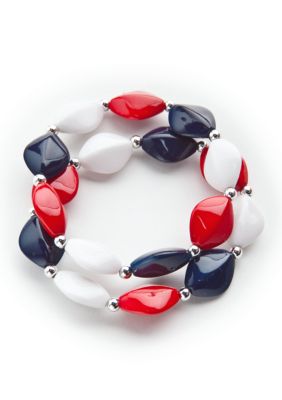 Kim Rogers Flat Oval Stretch Bracelet Set