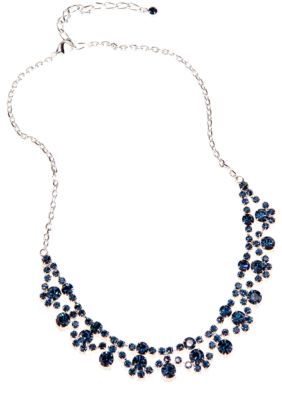 Kim Rogers Rhinestone Frontal Swag Necklace