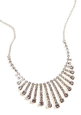 Kim Rogers Crystal Graduated Strand Frontal Necklace