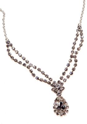 Kim Rogers Pear Drop Crystal Necklace