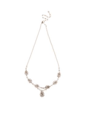 Kim Rogers Jewelry - Rhinestone Teardrop Drop Necklace