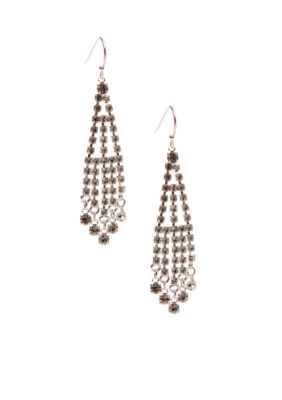 Kim Rogers Rhinestone Chandelier Style Earrings