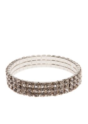 Kim Rogers Rhinestone Stretch Bracelet