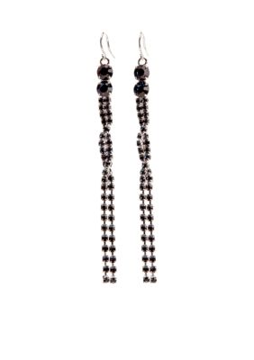 Kim Rogers Linear Braided Long Earrings