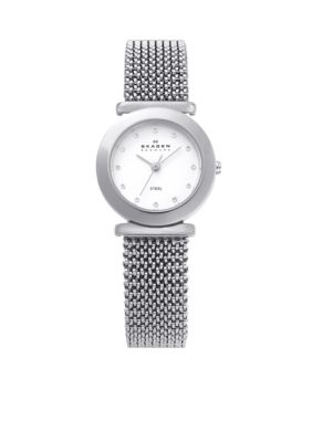 Skagen Silver Stretch Mesh Watch